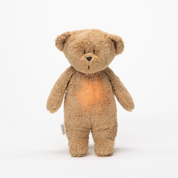 The Humming Bear met lichtje en muziek - Cappuccino